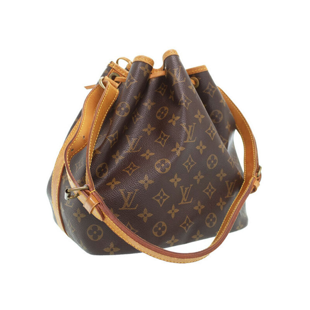Louis Vuitton Noe Bag Leather Brown Monogram Shoulder